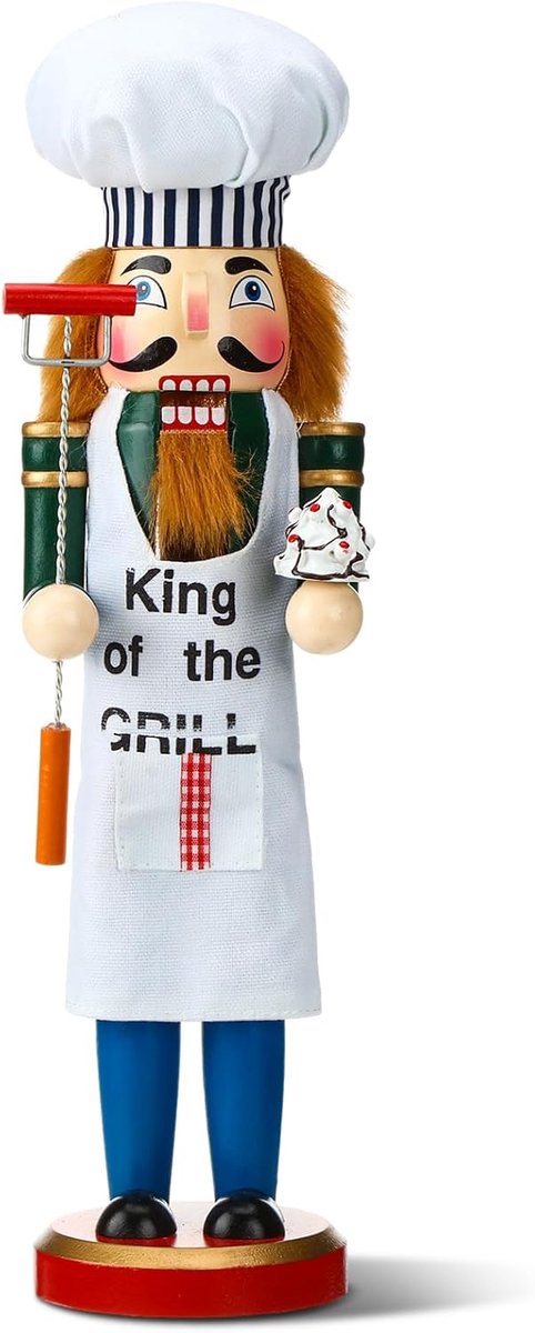 Houten Kerst Notenkraker Decoratie 38 cm Traditioneel Feestelijk Tafelaccessoire