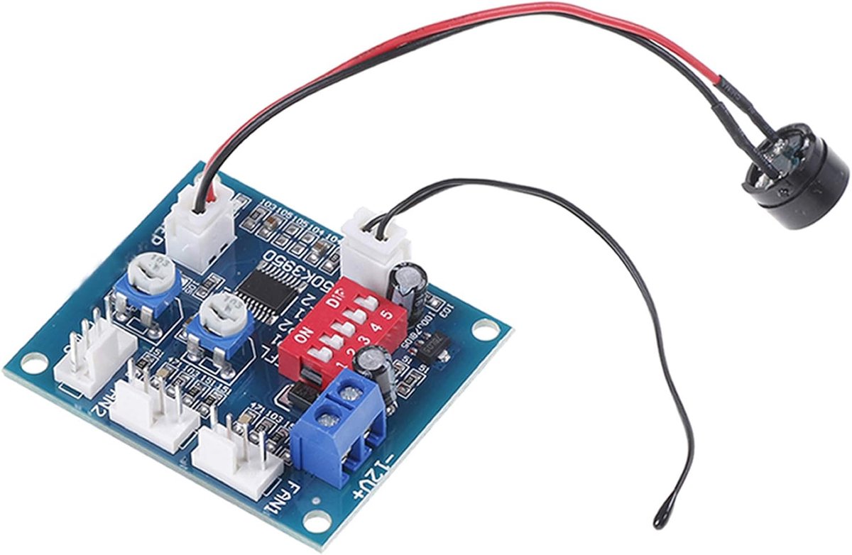 PWM Ventilator Snelheidsregelaar 12V voor CPU en PC Fans met Temperatuurcontrole