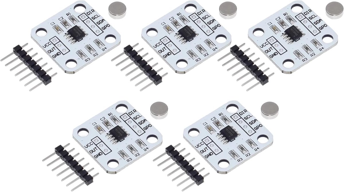 5 Stuks Magnetische Hoeksensor Module 12-Bit Precisie Hoekmeting