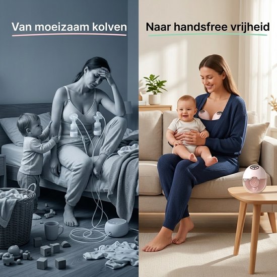 Numa Flow - Draadloze Elektrische Borstkolf - Set van 2 - Inclusief Opbergkoffer - Handsfree, Stil & Discreet Onder Kleding - BPA-vrij van Merkloos — afbeelding 3