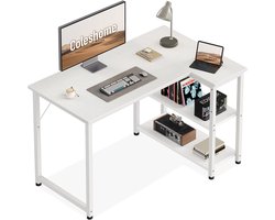 Ruime Hoekbureau met Omkeerbare Planken voor Thuiswerken en Gaming Gebruik