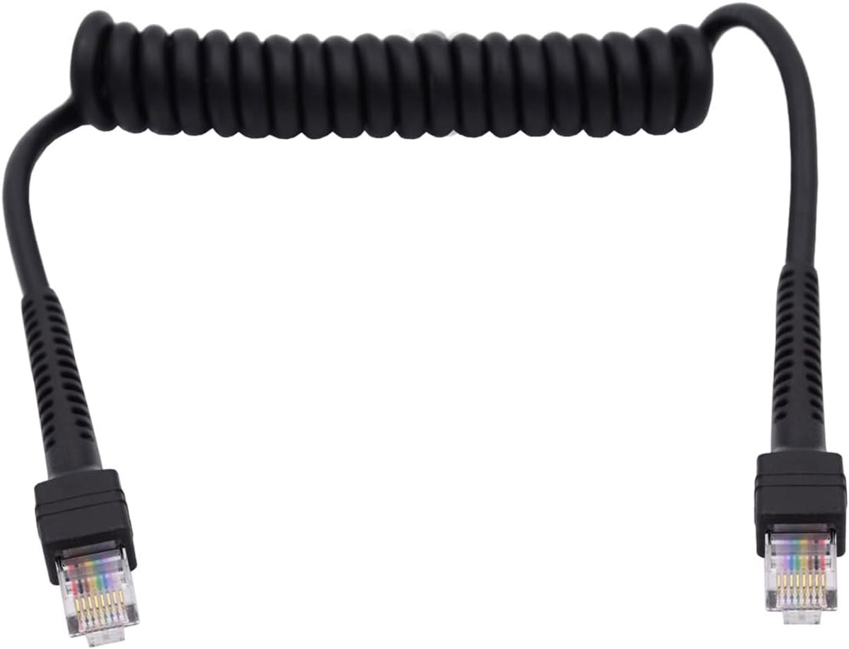 Uitrekbare Cat6 Ethernet Netwerkkabel Spiraalkabel RJ45 Mannelijk naar Mannelijk