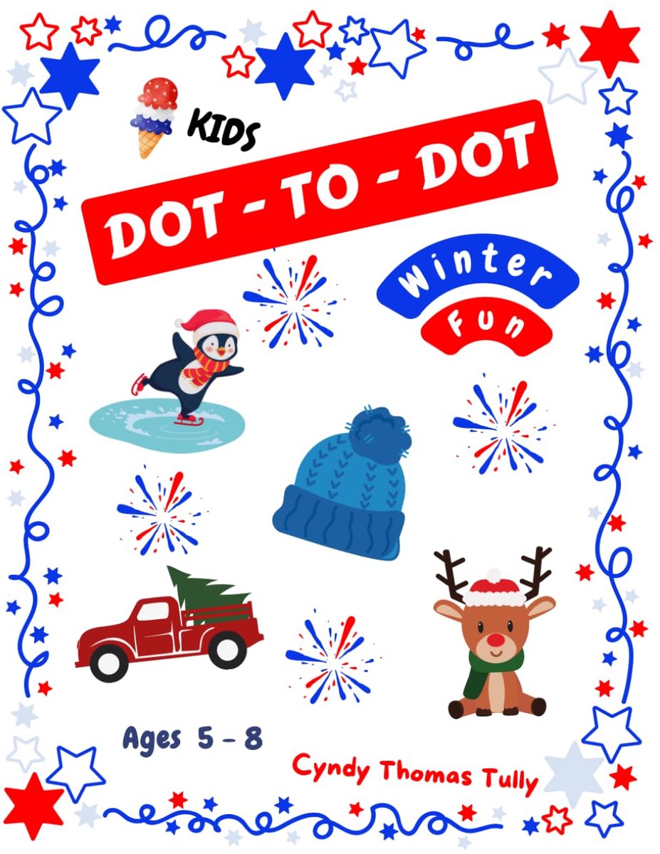 Puzzelboek Kinderen - Stippen Tekenen - Winterse Activiteiten - Verschillende Moeilijkheidsgraden - 21.59 x 27.94 cm