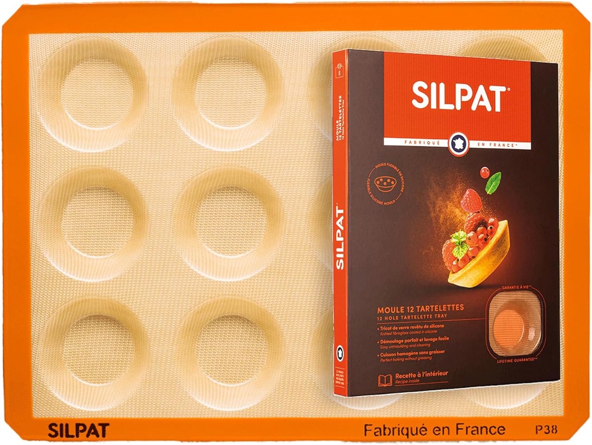 Set van 6 Ronde Kleine Taartvormpjes - Flexibele Siliconen Bakvorm