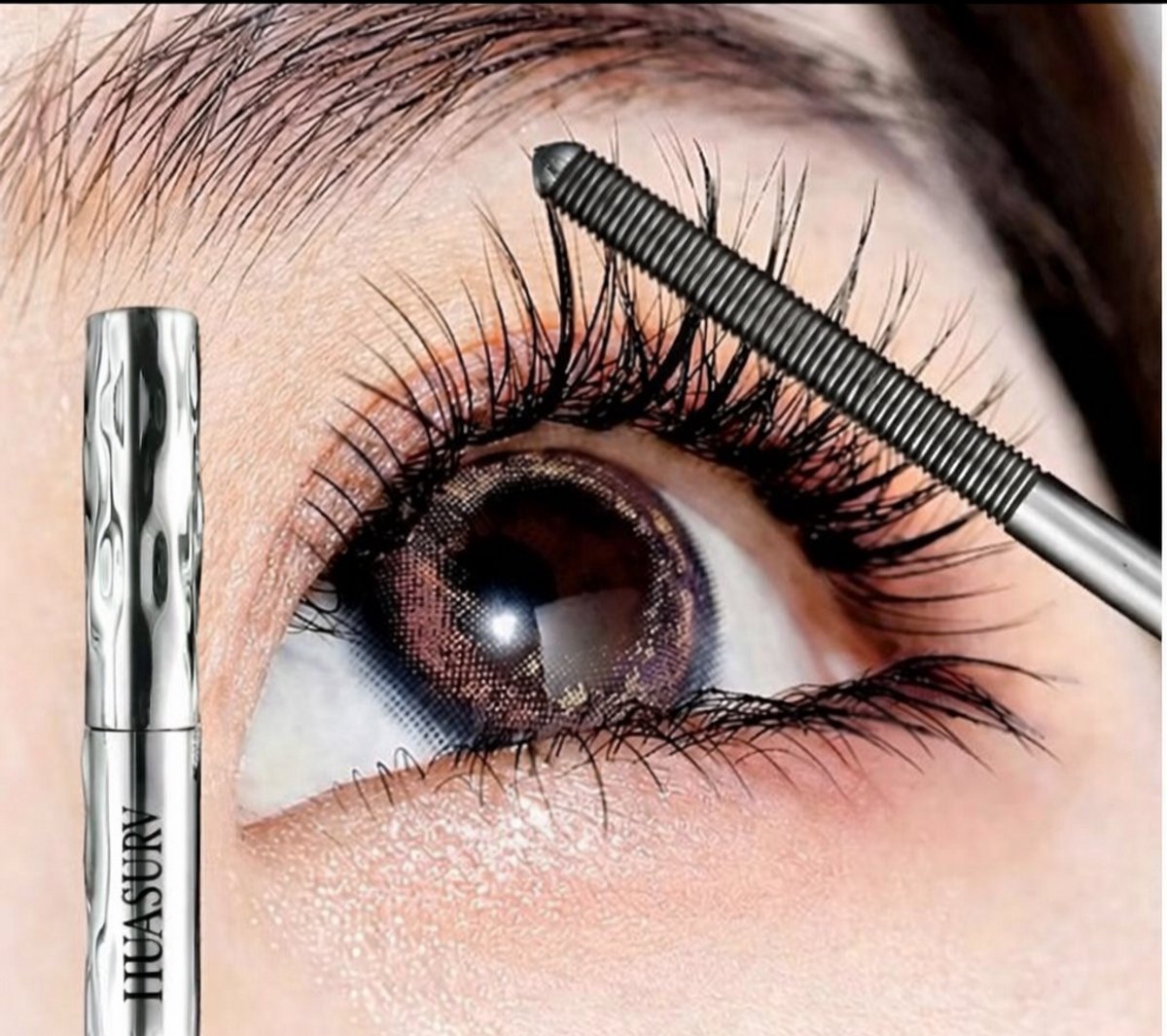 Ultra Dunne Mascara – Waterproof Mascara met Precisie Borstel – Lange & Gescheiden Wimpers