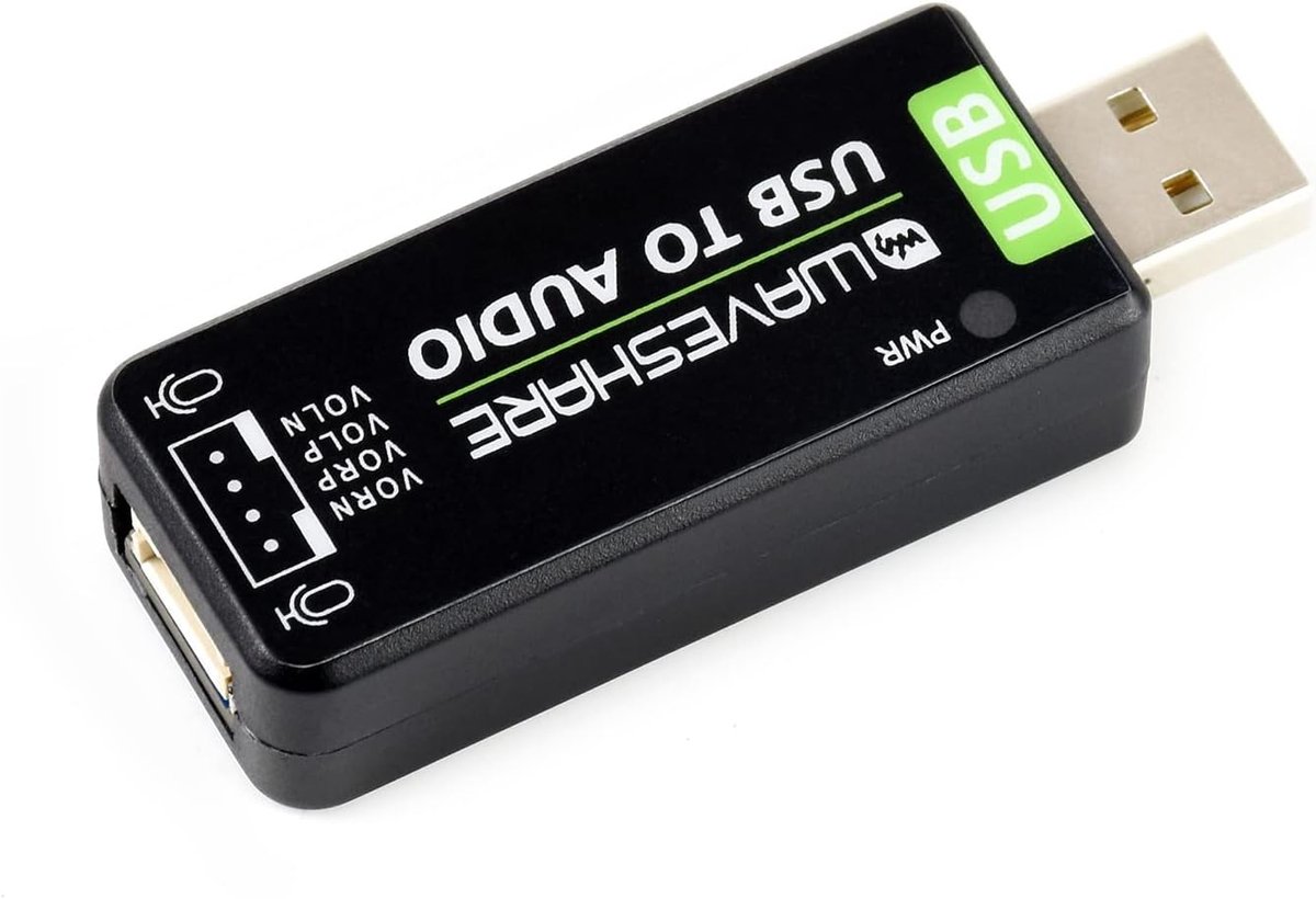 Externe USB Geluidskaart voor Raspberry Pi en Jetson Nano - Plug and Play Audio Adapter