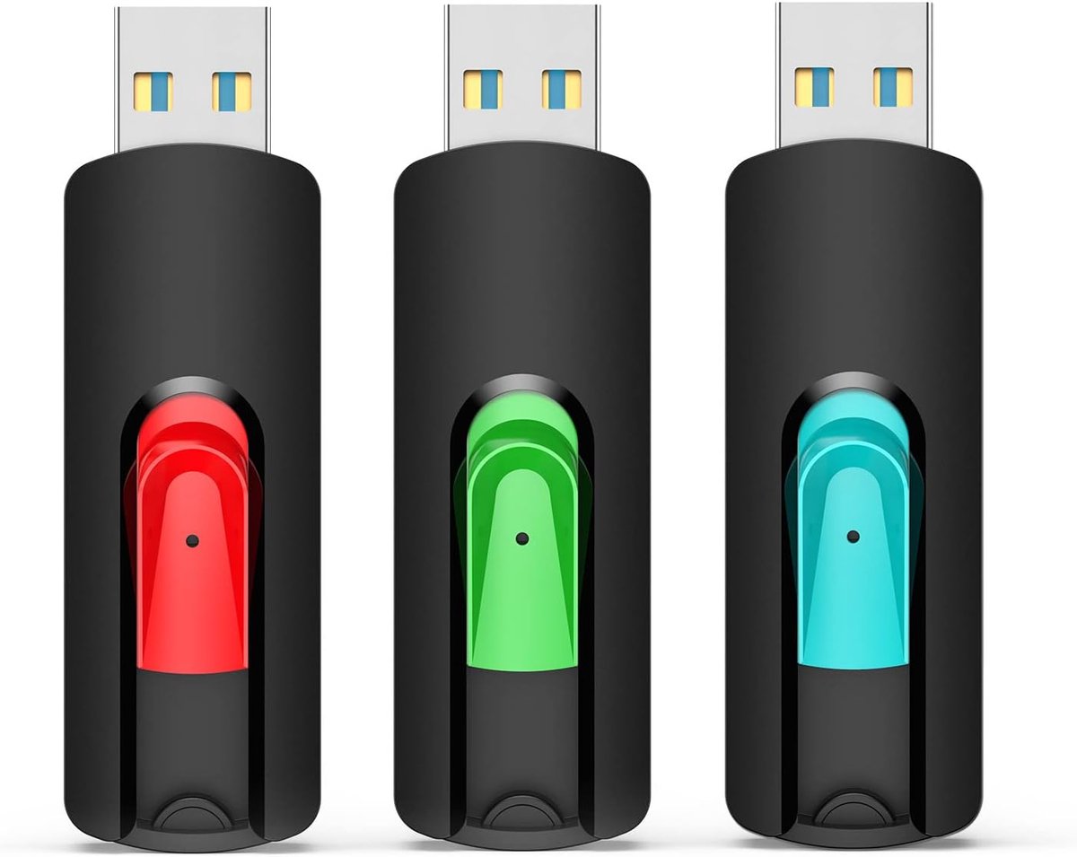 USB Flash Drives - Geheugensticks Opslag - Data Overzetten - Set van 3 Stuks