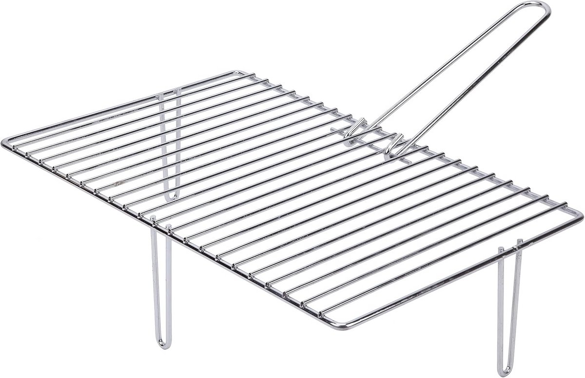 Grillrooster voor Open Haard of BBQ met 3 Stevige Poten (46.6 x 28 cm)