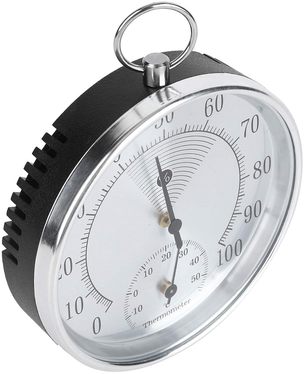Analoge Hygrometer & Thermometer 2-in-1 | Temperatuur en Vochtigheidsmeter voor Binnen & Buiten