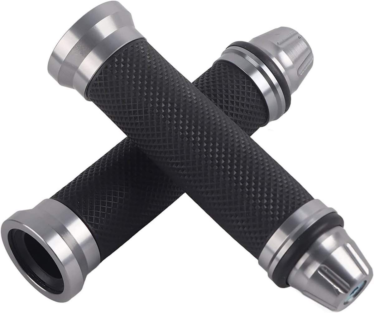 Universele Motor Stuurgrepen 7/8 inch Aluminium CNC Rubber Set