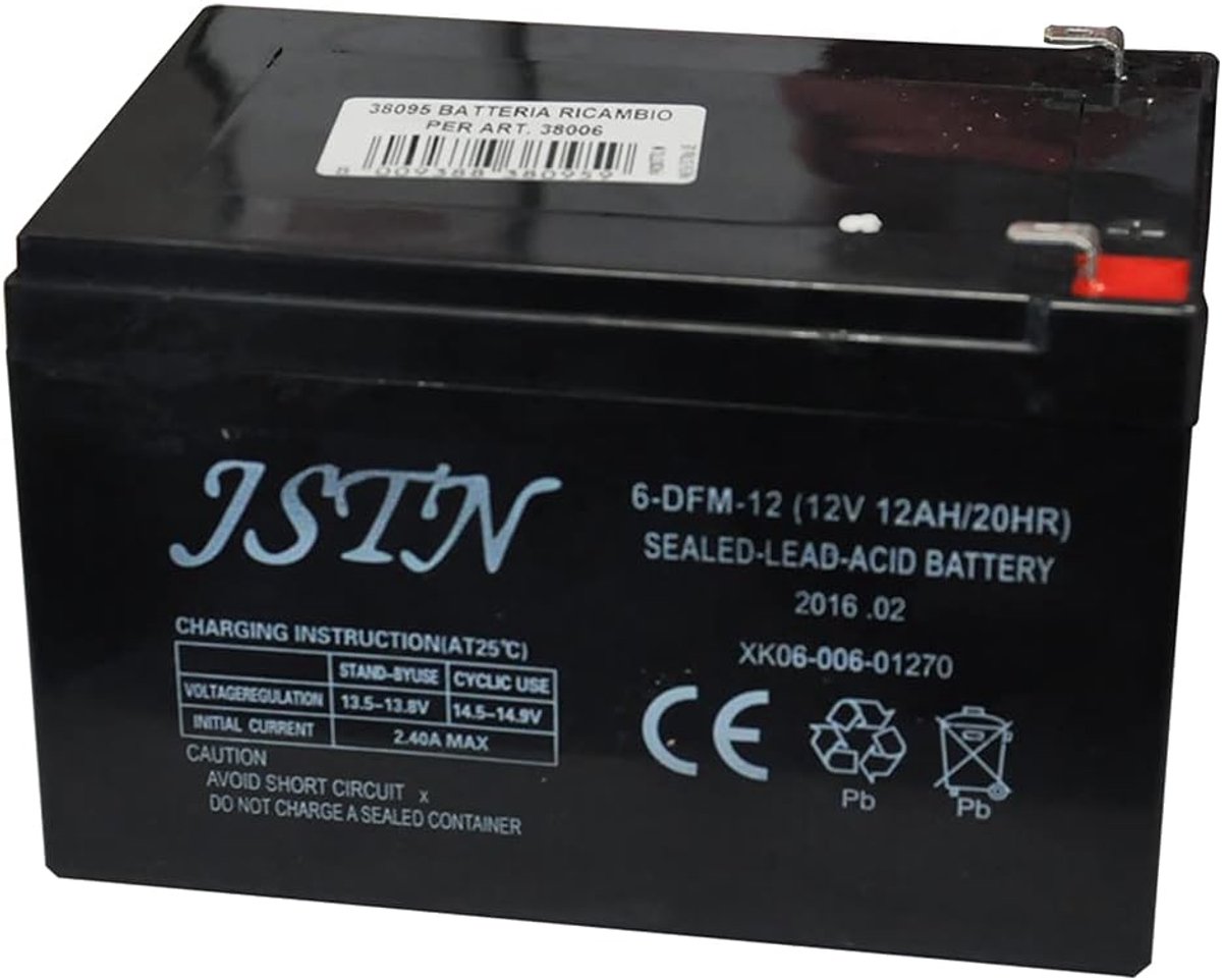 Reserve Accu - Vervangende Batterij - UPS Voeding - 12 Volt 10 Ah - 151x65x100mm