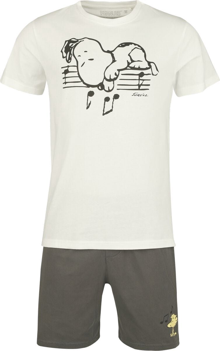 Peanuts Snoopy und Woodstock Pyjama meerkleurig Katoen -