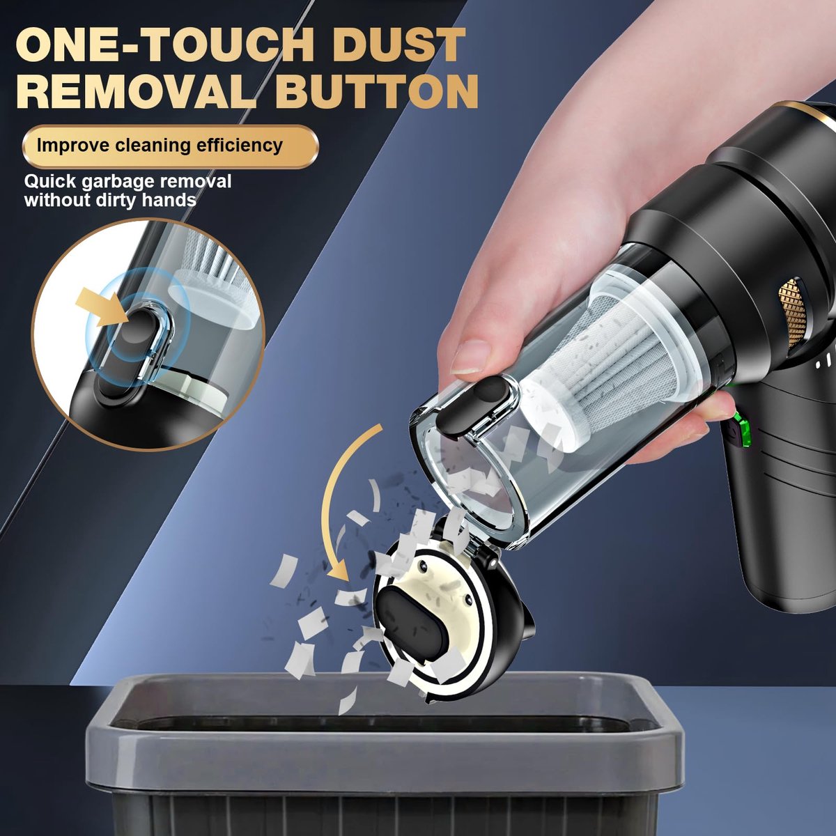 Namajunas 4-in-1 Auto Stofzuiger Draadloos met 15 Opzetstukken - afbeelding 2