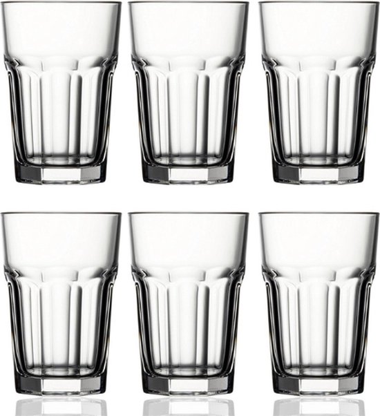 Set de Verres "long drinks" de Luxe - 6 pièces - 420 ml - 42 cl - Glas épais - Set de Verres à long drink - Verres à limonade - Haute qualité - Verres à cocktail - Verres à Water - Verres "long drinks"