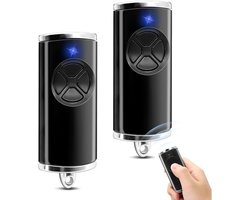 GELLDG Garagedeur afstandsbediening - 868MHz handzender - Geschikt voor Hörmann BS, HSE1-868-BS, HSE2-868-BS, HSE4-868-BS - 4-kanaals garagedeur afstandsbediening - Zwart - 2 stuks