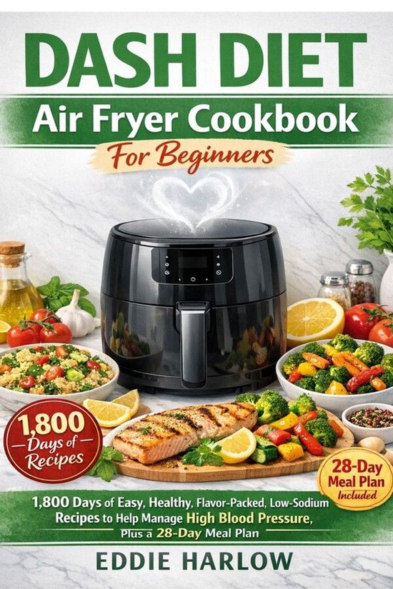Dash Diet air Fryer Cookbook For beginners - cover