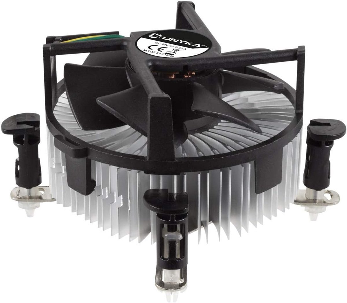 CPU Koeler 90mm met Aluminium Voet en Push-Pull Montage