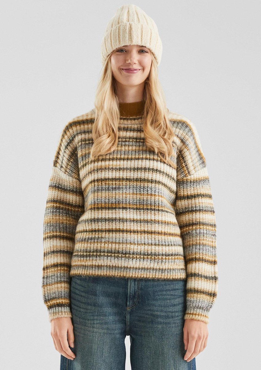 Q/S designed by - Dames pull - Maat S - Vrouwen - Bruin - polyamide