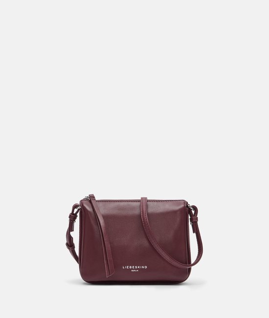 LIEBESKIND BERLIN Cuir sac à épaule bandoulière Nina Crossbody Pomegranate bordeaux