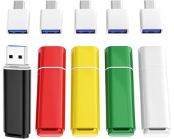 USB-sticks 2GB - Set van 5 Stuks - Hoge Snelheid Gegevensoverdracht