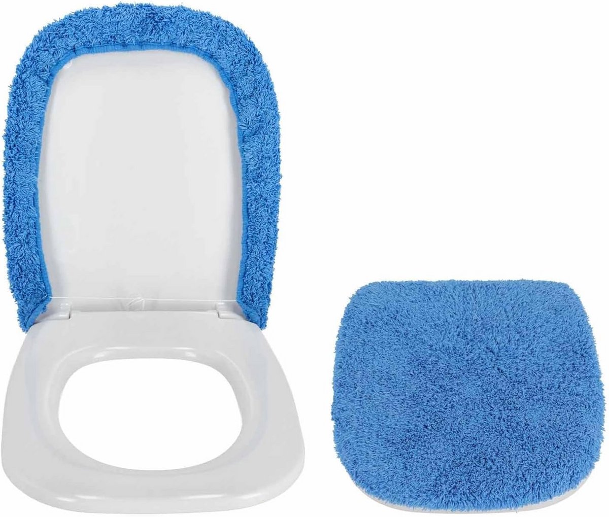 Zachte Velours WC-Bril Overtrek Katoen 50x45 cm - Universele Pasvorm