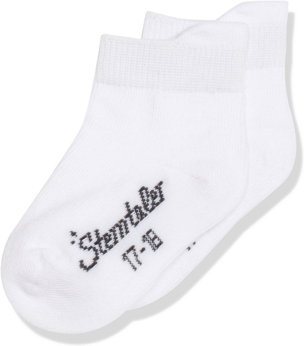 2-Pack Baby Meisjes Sneakersokken Katoen Absorberend Maat 22