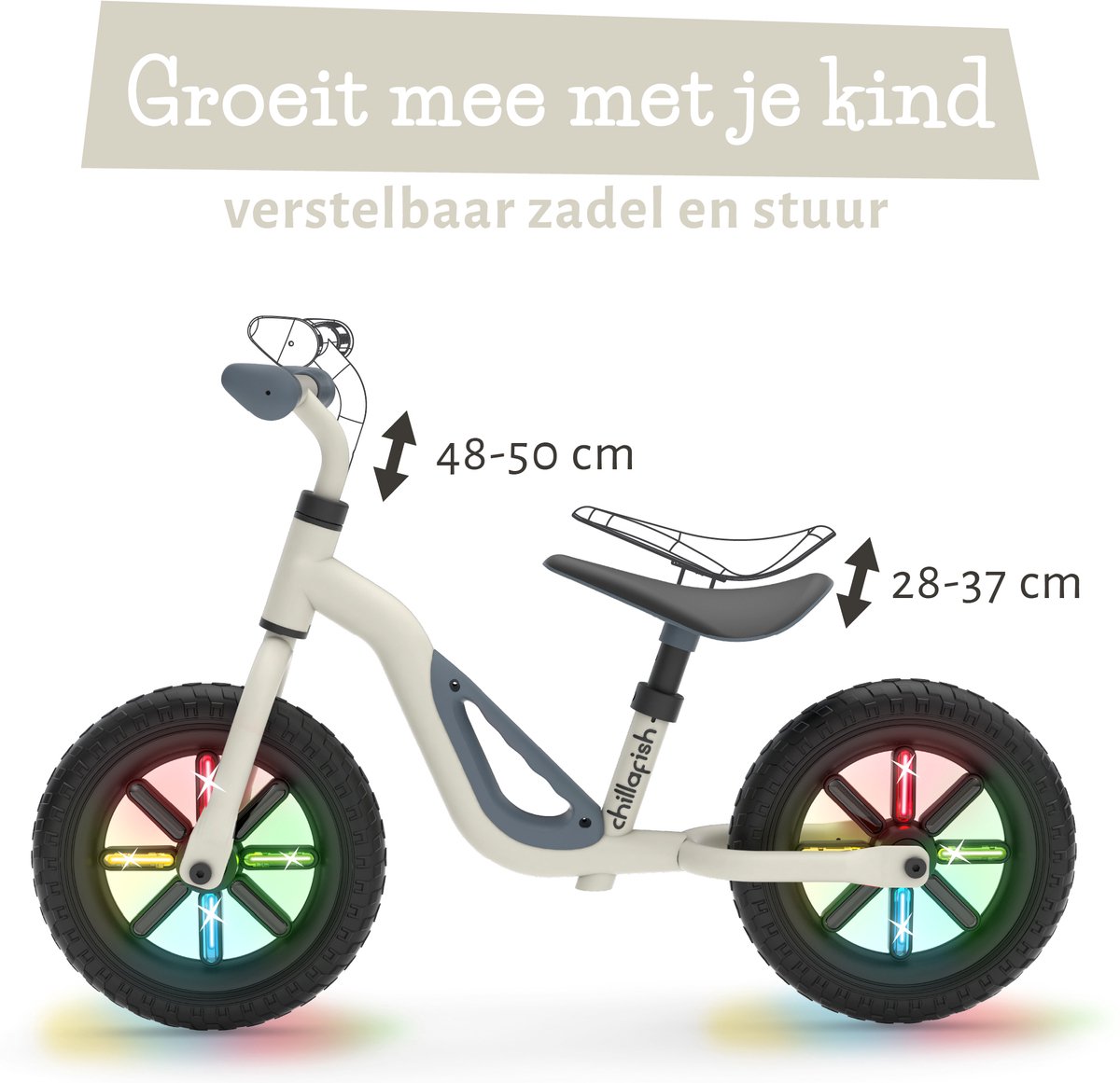 Chillafish Charlie Glow loopfiets met LED-wielen thumbnail 6