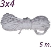 Kaars Lont | HNL 3x4 | 5 meter | Wick | Pit | Wiek | Kaarsenlont
