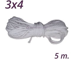 Kaars Lont | HNL 3x4 | 5 meter | Wick | Pit | Wiek | Kaarsenlont