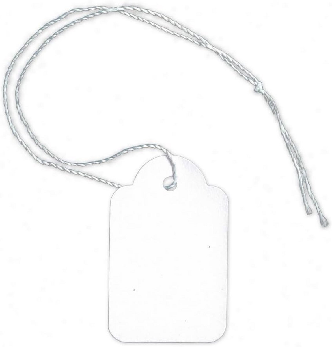 1000 Prijslabels met Draad 25x39mm - Kartonnen Etiketten voor Sieraden en Kleine Artikelen