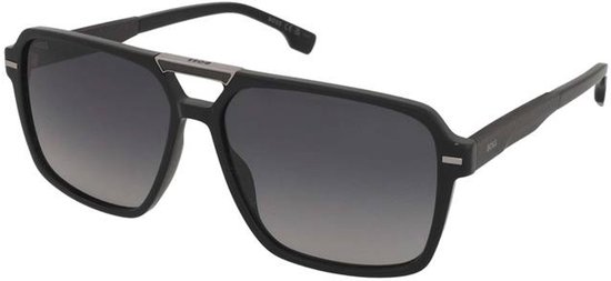 Boss BOSS 1766/S BLACK/GREY SHADED 59/14/150 Herrenbrillen Zonnebrillen — afbeelding 3