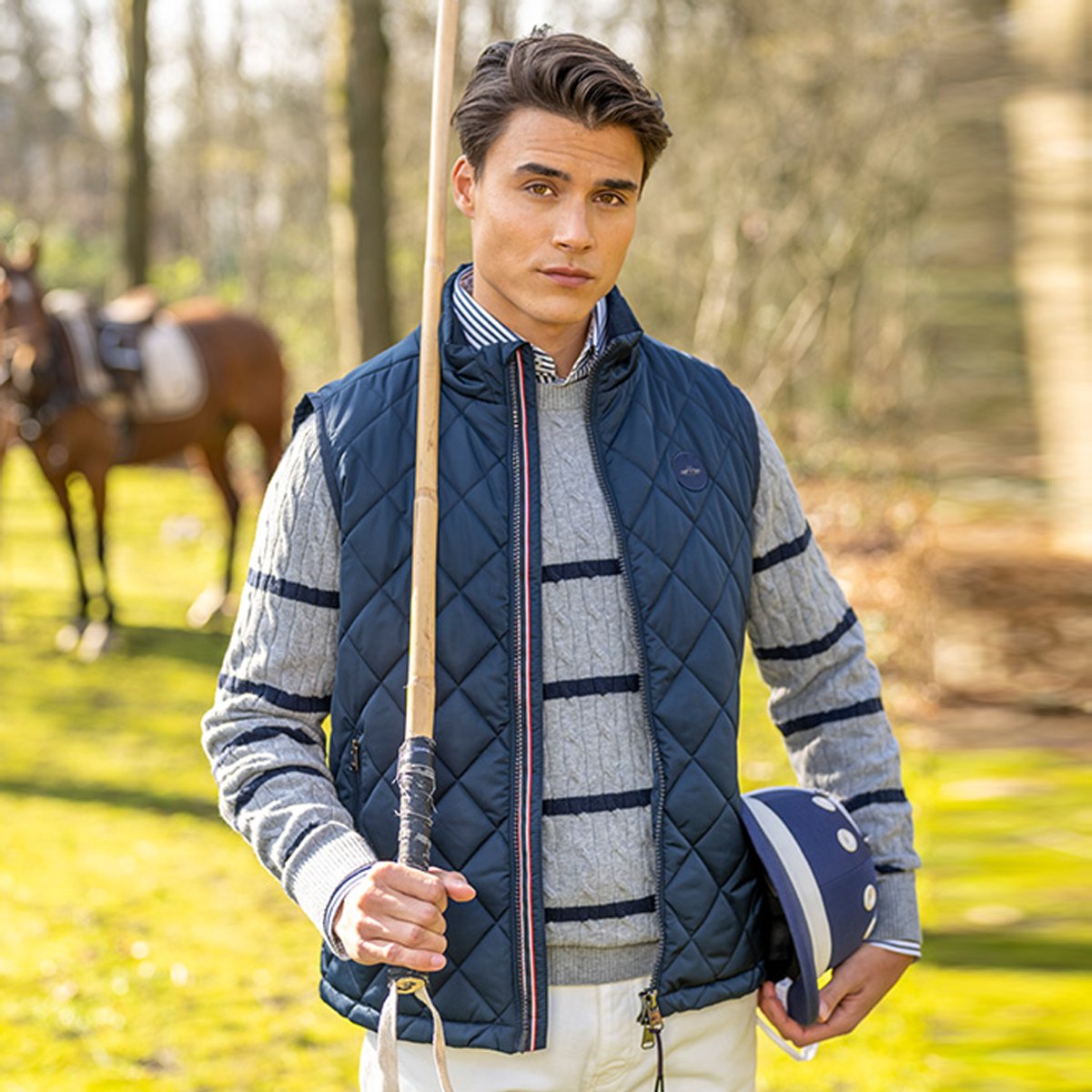 HV Society Bodywarmer Aaron 2XL Blauw