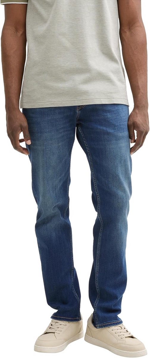 Heren Jeans Slim Fit Blauw Kleding Comfortabele Denim Broek