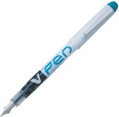 Pilot V-Pen Turquoise Uitwisbare Vulpen - 0,50 mm Schrijfbreedte