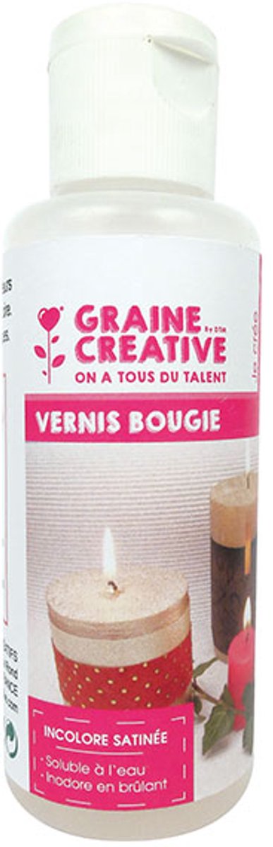 Graine Creative kaarsen vernis satijnglans 50 ml decoratie.