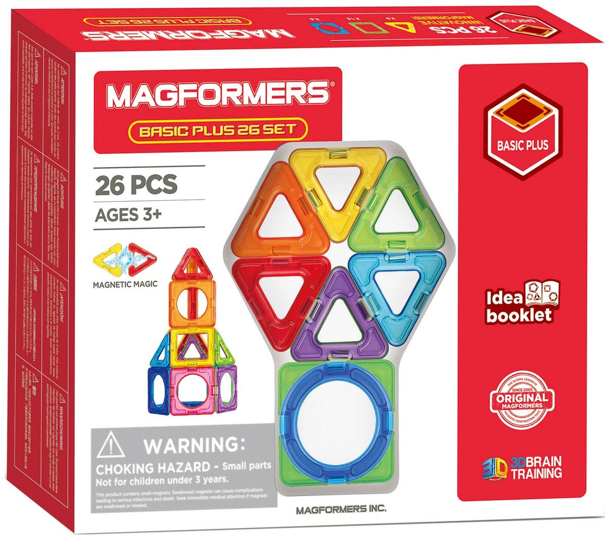 Magformers Basic Plus Set - 26 Onderdelen - Magnetische Bouwset