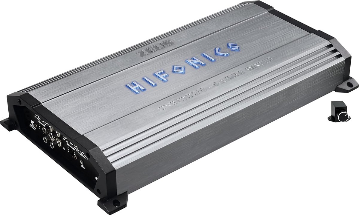 Krachtige 4-kanaals Auto Audio Versterker 2000 Watt met Bascontrole