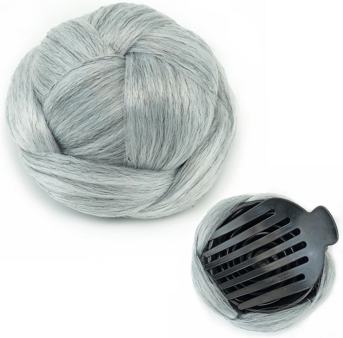 Gevlochten Haarstukje voor Haar Bun - Scrunchie Updo & Pruik Styling