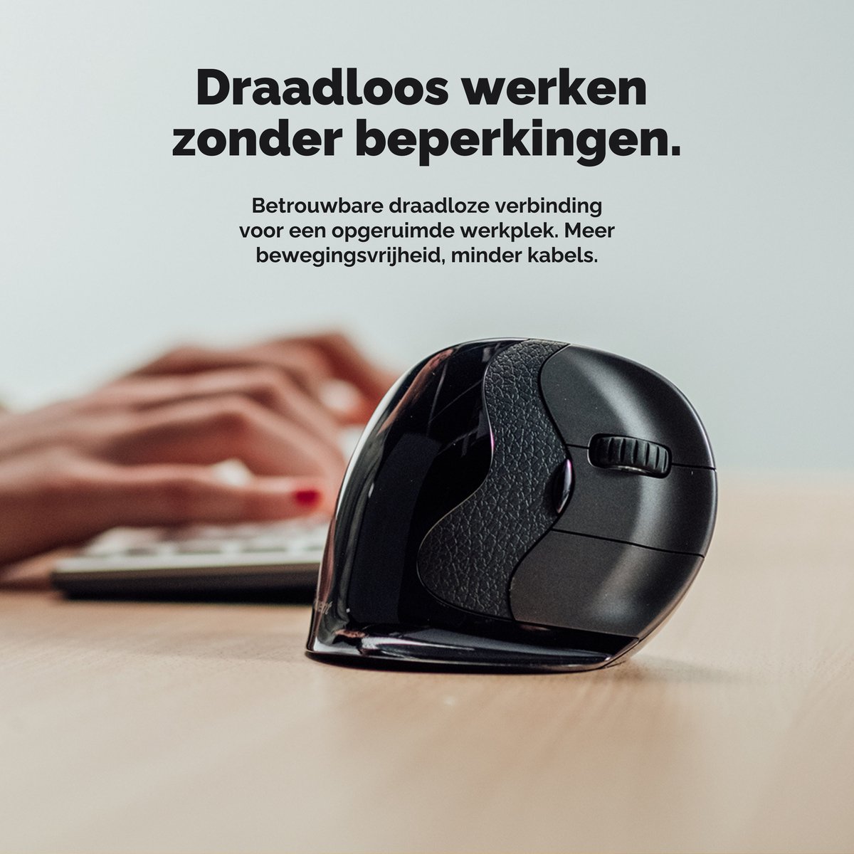 Evoluent Verticale Muis D - Draadloos, Small, Ergonomisch thumbnail 8