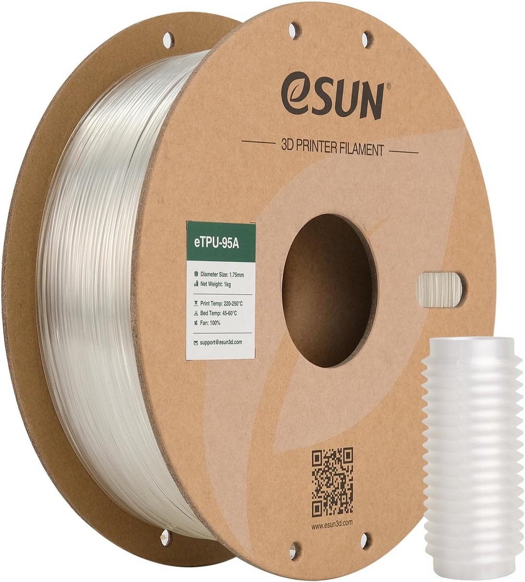 Flexibel TPU 95A 1.75mm 3D Printer Gloeidraad 1KG - Duurzaam en Elastisch Printmateriaal