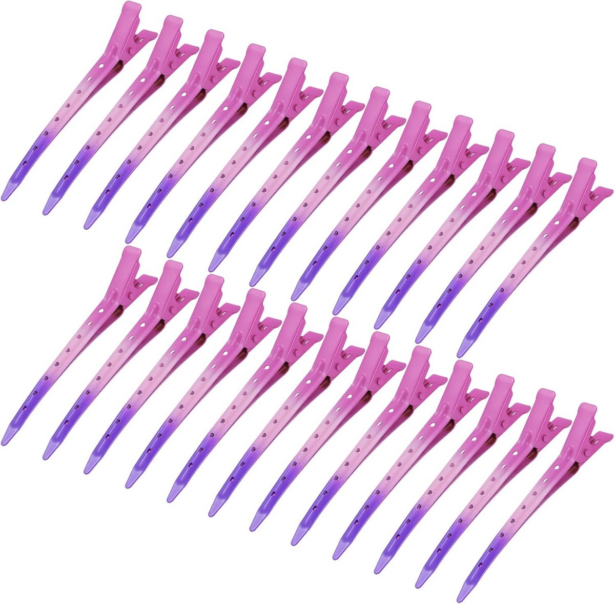24 Stuks Duck Bill Clips Roestvrij Metaal voor Haarstyling en Kleurbehandeling