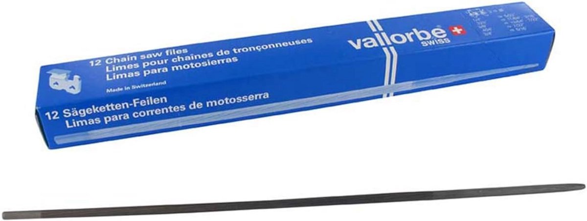 Ronde Vijlen voor Zaagkettingen - 4mm Diameter - Voor 1/4" & 3/8" Kettingen - 12 Stuks