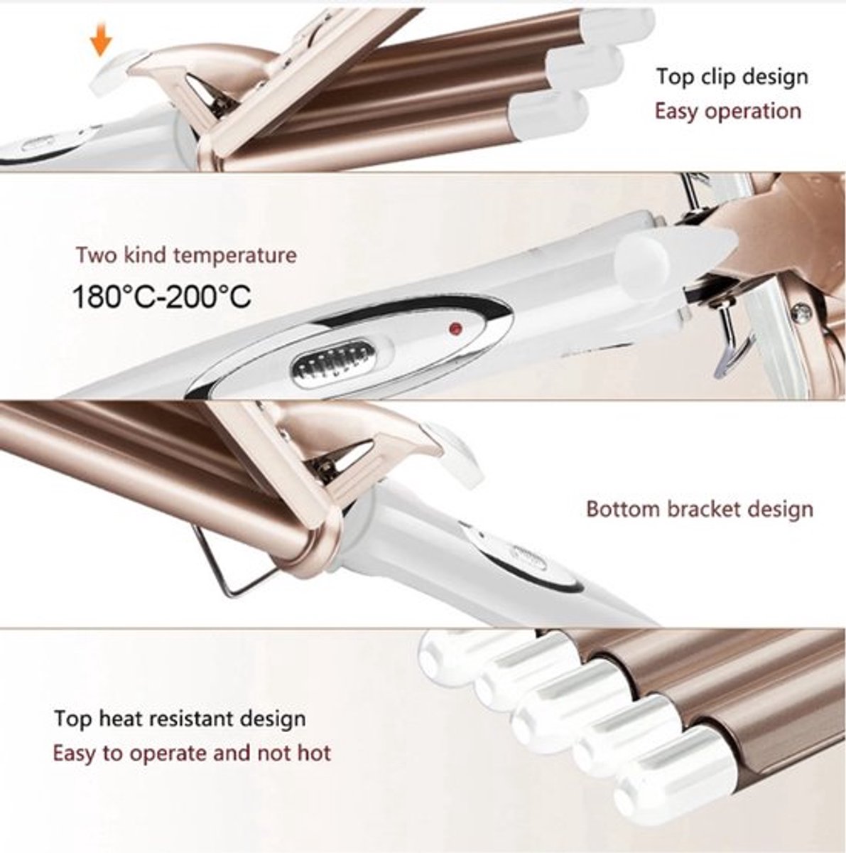 Five Barrel Golvenkrultang 5 in 1 Automatische Krultang - afbeelding 2