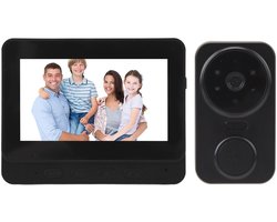 Draadloze Video Deurbel – 480P HD – 2-Weg Audio – met Binnenmonitor – Voor Thuis & Ouderen
