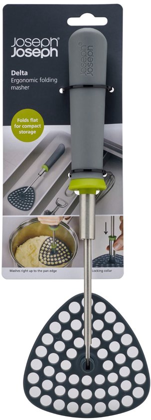 Joseph Joseph - Delta Pureestamper - Roestvast Staal - Grijs