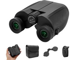 10 X 25 Compacte Verrekijker - voor Volwassenen en Kinderen - Verrekijker - voor Volwassenen met Hoge Vergroting - Nachtzicht Bij Weinig Licht - Ideaal voor Vogelobservatie, Jacht In De Open Lucht, Reizen