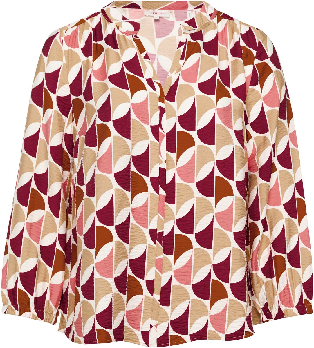 s.Oliver - female - Gestructureerde blouse van gemêleerde viscose