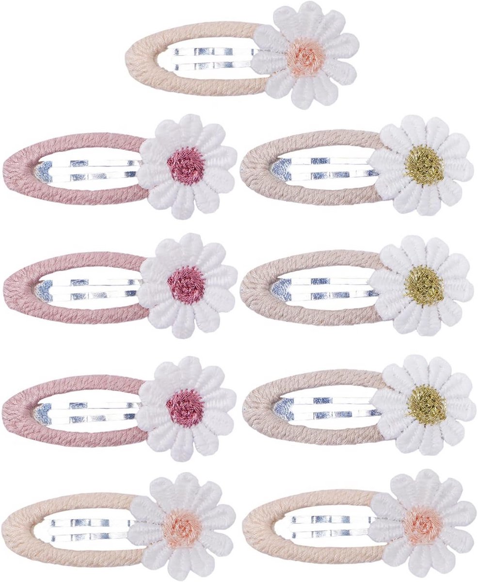 9 Stuks Stoffen Haarspeldjes Bloem voor Meisjes Haaraccessoires