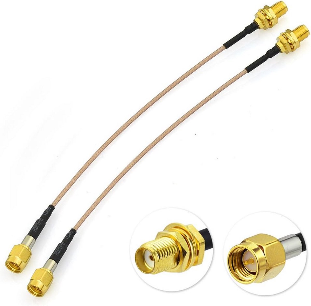 4G LTE SMA Verlengsnoer met Female Bulkhead Adapter voor Wifi Routers en Draadloze Netwerken
