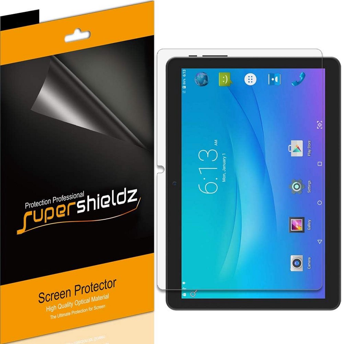 3x Screenprotector voor 10,1 inch Tablet - HD Helder Schermbeschermfolie (PET)